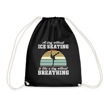 Patinage Artistique T-Shirt Cadeau Patineur Artistique - Sac de sport léger - noir - Devant