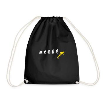Plongée Scuba Diving Lunettes de plongée coraux mer - Sac de sport léger - noir - Devant