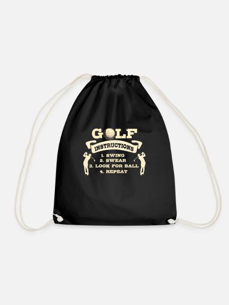 T-shirt golfeur cadeau guide de golf - Sac de sport léger - noir