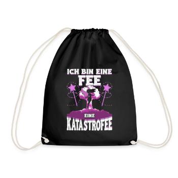 Katastrofee – Chaos mit Feenstaub und Charme - Turnbeutel - Schwarz - Vorne