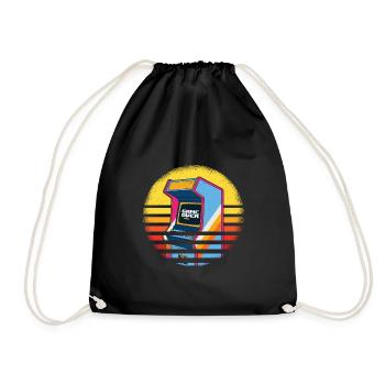 Retrogaming Slot Game Over - Drawstring Bag - black - Front