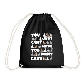 Chats drôles chemise cadeau chats - Sac de sport léger - noir - Devant