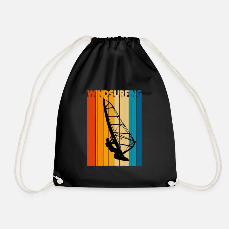 Windsurfen - Turnbeutel - Schwarz