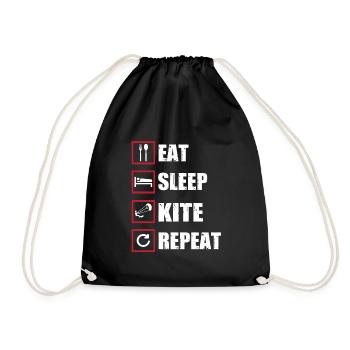 kite surf - Sac de sport léger - noir - Devant