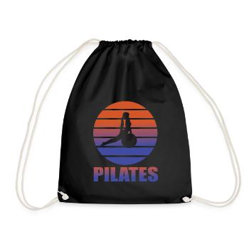 Pilates - Drawstring Bag - black - Front