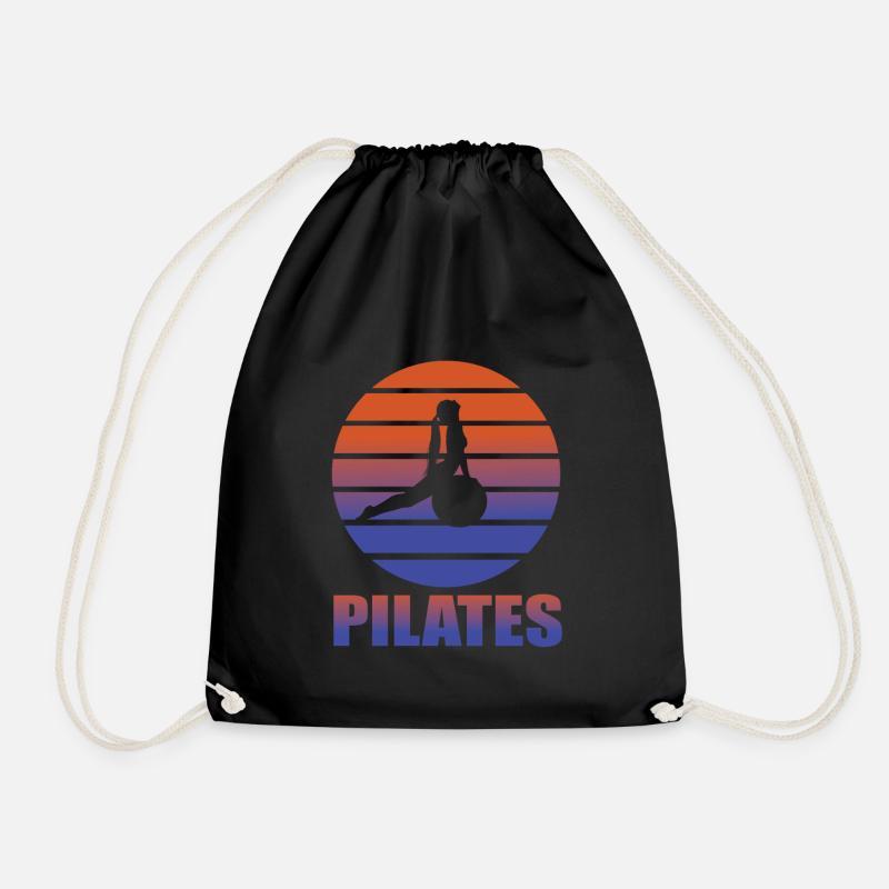 Pilates - Drawstring Bag - black