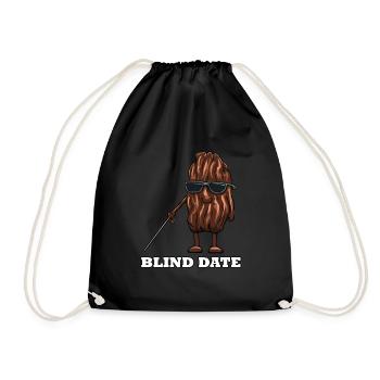 Blind date date militant végétalien végétarien des droits des animaux - Sac de sport léger - noir - Devant