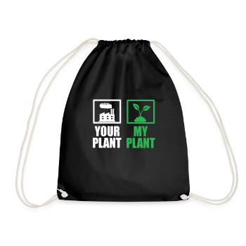 écologiste - Sac de sport léger - noir - Devant