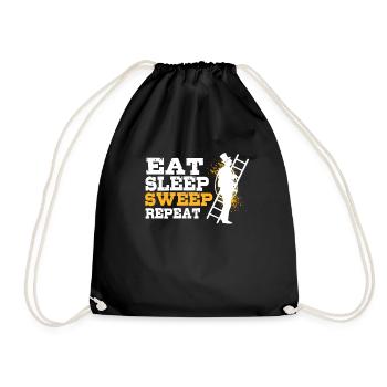 chimney sweeper - Drawstring Bag - black - Front