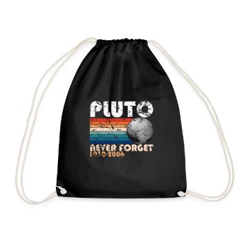 Pluto Never Forget Shirt 1930-2006 planètes - Sac de sport léger - noir - Devant