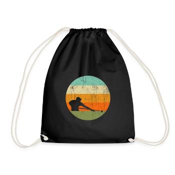 Billiards Snooker Pool Billiards T Shirt - Drawstring Bag - black - Front