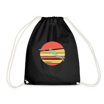 Ultimate Frisbee - Drawstring Bag - black - Front