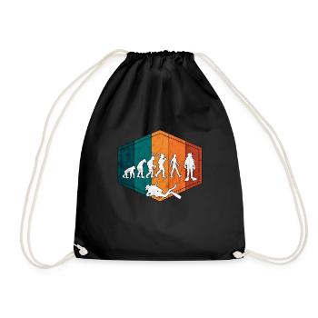Plongeur evolution rétro plongeur - Sac de sport léger - noir - Devant