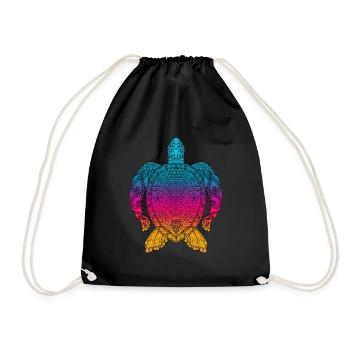 Tortue - Sac de sport léger - noir - Devant