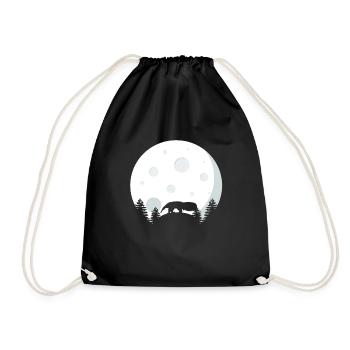 Fourmilière Avant la pleine lune - Sac de sport léger - noir - Devant