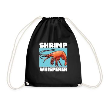 Crevettes murmureurs - Sac de sport léger - noir - Devant