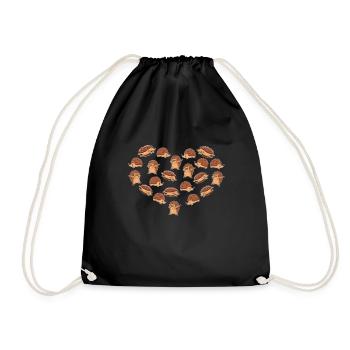 Coeur de Hérisson - Sac de sport léger - noir - Devant