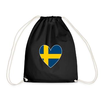 Suède Coeur - Sac de sport léger - noir - Devant