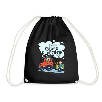 Bientôt Grand Frère , 2021, beau dessin de - Drawstring Bag - black - Front
