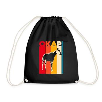 okapi - Drawstring Bag - black - Front