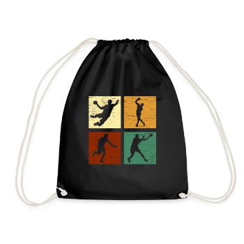 Handball Joueur de handball - Sac de sport léger - noir - Devant