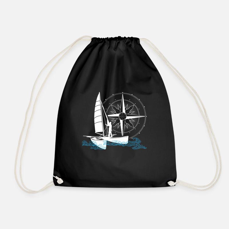Katamaran Voile Double Coque Bi-Hülle - Turnbeutel - Schwarz