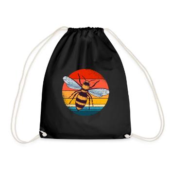 Abeille - Sac de sport léger - noir - Devant