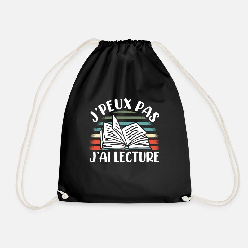 Je Peux Pas J'Ai Lecture - Sac de sport léger - noir