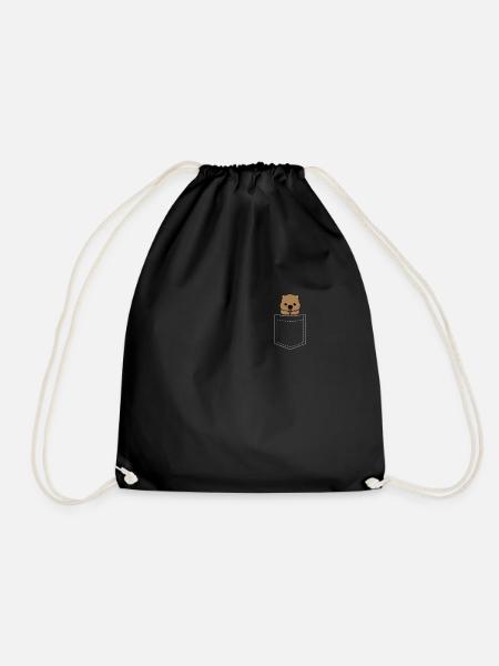 Wombat Baby Brusttasche - Turnbeutel - Schwarz