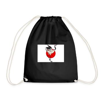 Crane Japan - Drawstring Bag - black - Front