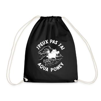 Je Peux Pas J'Ai Aqua Poney - Sac de sport léger - noir - Devant