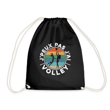 Je Peux Pas J'Ai Volley - Sac de sport léger - noir - Devant