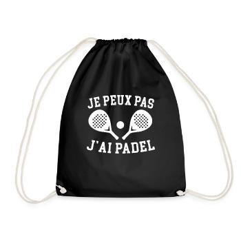 Je Peux Pas J'Ai Padel - Sac de sport léger - noir - Devant