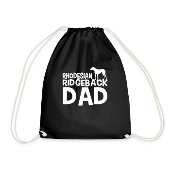Rhodesian Ridgeback papa chien - Sac de sport léger - noir - Devant