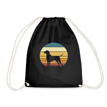 Weimaraner - Drawstring Bag - black - Front