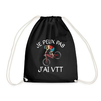 Je Peux Pas J'Ai VTT - Sac de sport léger - noir - Devant