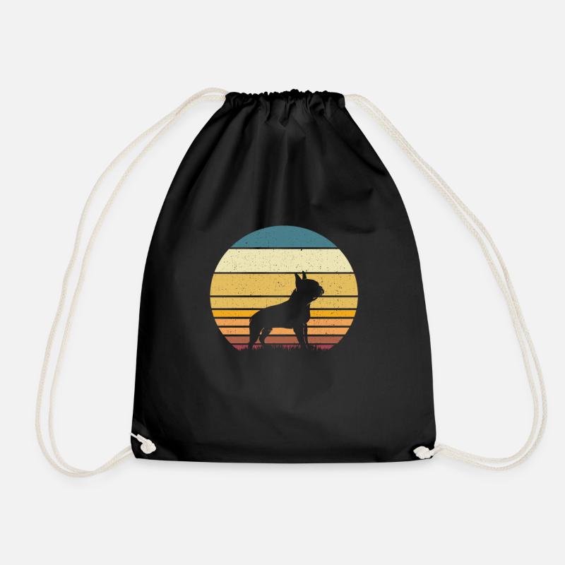 Boston Terrier - Turnbeutel - Schwarz