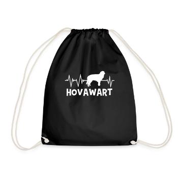 Hovawart Herzschlag - Turnbeutel - Schwarz - Vorne
