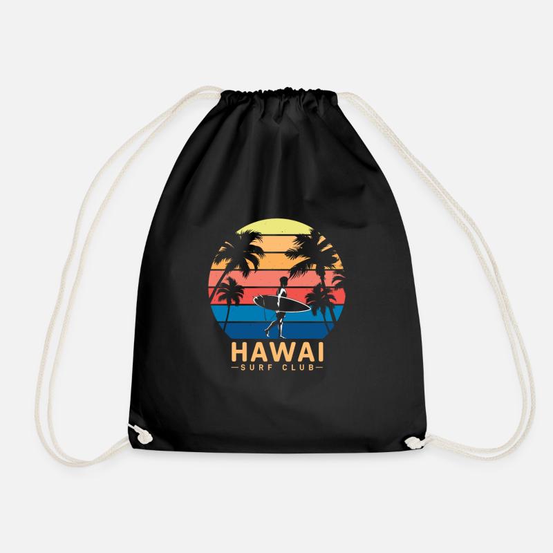 Hawai Surf Club - Turnbeutel - Schwarz