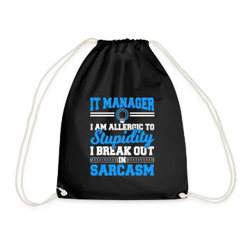 IT Manager Proverbes - Sac de sport léger - noir - Devant