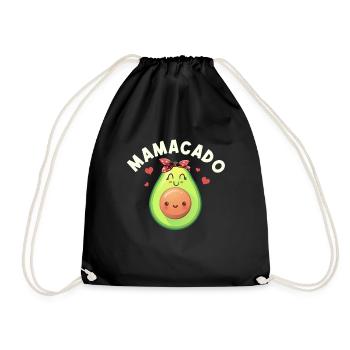 Avocado Mamacado cadeau - Sac de sport léger - noir - Devant