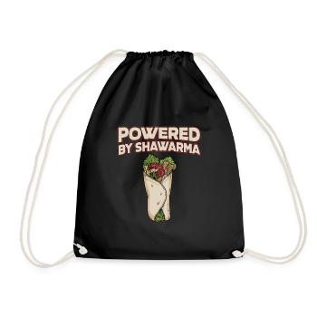 Shawarma - Drawstring Bag - black - Front