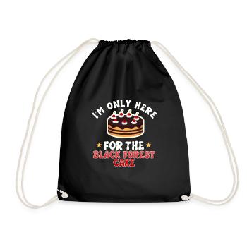 Tarte aux cerises de la Forêt Noire - Sac de sport léger - noir - Devant