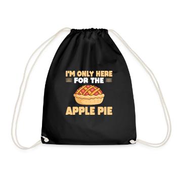 Apple pie - Drawstring Bag - black - Front