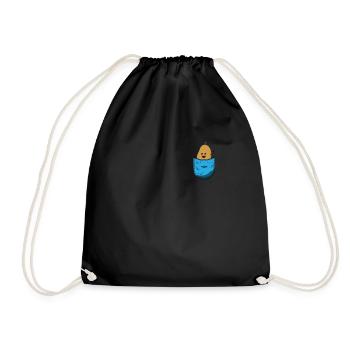 Pommes de terre - Sac de sport léger - noir - Devant