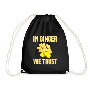 Ginger - Drawstring Bag - black - Front