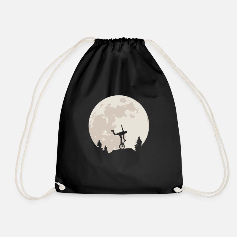 Unicycle Moon Cadeau - Sac de sport léger - noir
