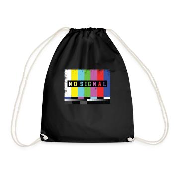 Image de test Aucun signal TV - Sac de sport léger - noir - Devant
