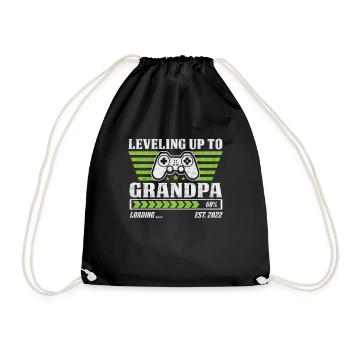 Grandpa Grandfather Paw Granddaddy Grandma Grandpa - Drawstring Bag - black - Front