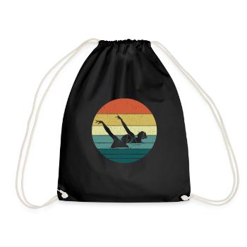 Synchronized swimming - Drawstring Bag - black - Front